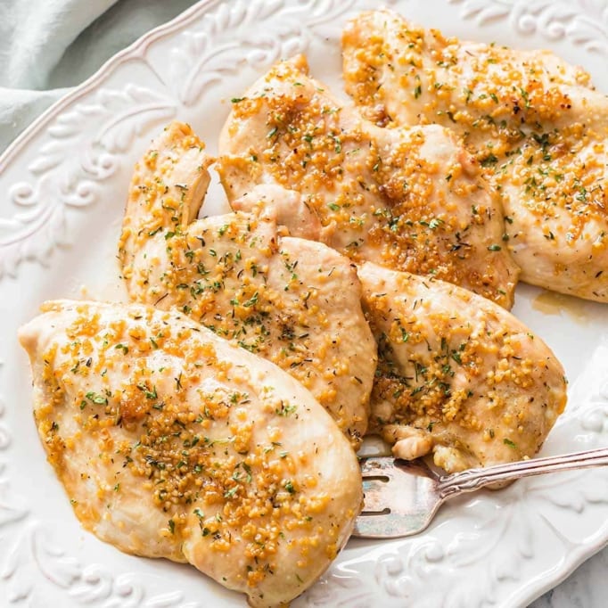 Baked Garlic Brown Sugar Chicken - An easy, no-prep freezer meal!
